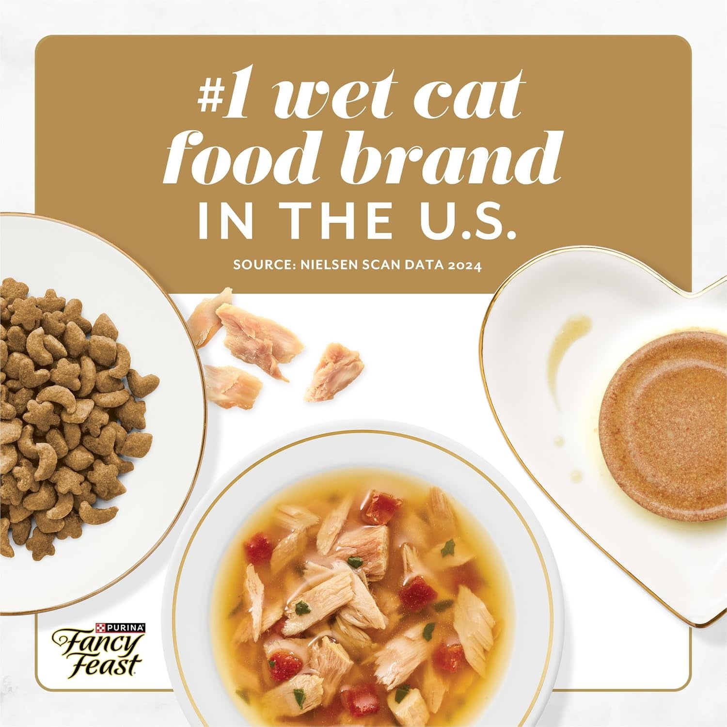Purina  Petites Tender Beef Entrée Gourmet Wet Cat Food Pate - (Pack of 12) 2.8 Oz. Tubs
